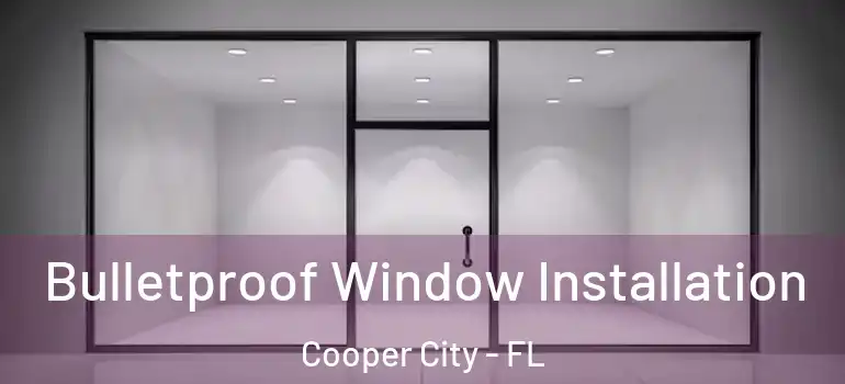  Bulletproof Window Installation Cooper City - FL